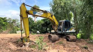 ปู่มาร์คทรีปั้นโคกปลูกทุเรียน KOBELCO SK2001 ทำสวนทุเรียนแบบโคกหนองนา EP1677 [upl. by Ordnagela]