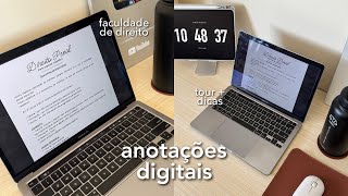 como faço anotações digitadas na faculdade de direito ⚖️ [upl. by Ahsal]