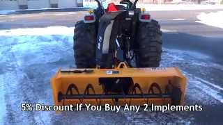 WoodMaxx SB72 PTO Snow Blower Walkaround Fall 2014 [upl. by Leahkim]