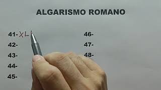 Algarismo Romano do 41 ao 50 aula 5 [upl. by Errecart51]