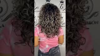 Corte Shaggy erizossalon hair curly curlyhairstyles panama pty [upl. by Jilly283]