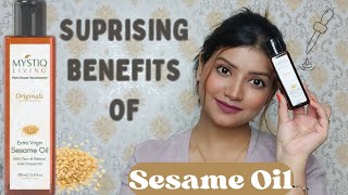 The Surprising Benefits of Sesame Oil for Skin🌼 Improve Your Skincare Routine🫶 sesameoil [upl. by Creigh]