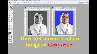 Convert colour image to Grayscale  Adobe Photoshop 70 [upl. by Ecneps]