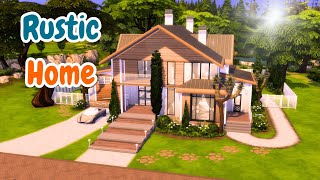 The Sims 4  Rustic Family Home  Speed Build WVoice Over No CC [upl. by Jessabell169]