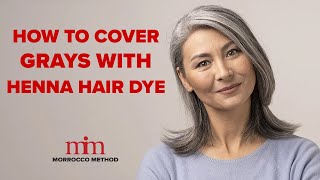 How to Cover Grays with Henna Hair Dye  Expert Guide  Morrocco Method [upl. by Yrrot680]