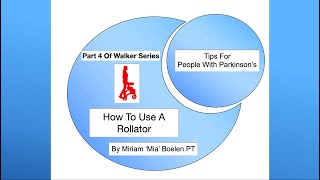 Part 4 of Walker Series How To Use A Rollator 4 Wheeled Walker [upl. by Sik]