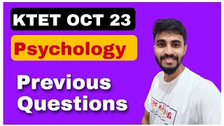 KTET OCTOBER 23IMPORTANT PSYCHOLOGY PREVIOUS QUESTIONS DISCUSSION NEW LEVEL QUESTION PATTERN [upl. by Eihs]