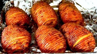 How to make HASSELBACK POTATOES recipe Baked Potato [upl. by Marybeth]