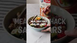 Meal Prep Hack SALAD JARS 😍👏🥗 [upl. by Eceinaj]