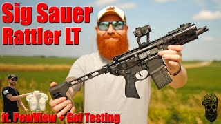 Socom’s New PDW The Sig Rattler LT 300 BLK First Shots amp Ballistics Gel Test Ft PewView [upl. by Yuu]