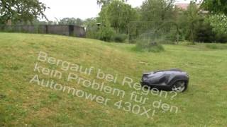 Husqvarna Automower® 430X  Verhalten bei Regen [upl. by Jet]