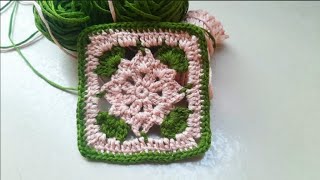 New crochet granny square pattern  crochet blanket stitch for begginners crochet crochetpattern [upl. by Nelson224]