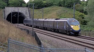 HS1 Lineside Views With Southeastern Hitachi Class 395 Javelins  Eurostar Class 373374s 492024 [upl. by Kristin]