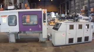 Used Husky 225 Ton Horizontal Injection Mold Machine  stock  45540001 [upl. by Faxan976]