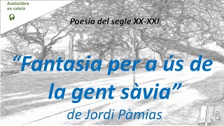 FANTASIA PER A ÚS DE LA GENT SÀVIA de Jordi Pàmias  Poesia catalana  Vídeoaudiollibre veu humana [upl. by Naillimixam742]