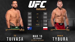 TAI TUIVASA vs Marcin TYBURA Full FIGHT [upl. by Einrae]