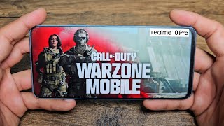 COD WARZONE MOBILE Snapdragon 695 amp 8GB RAM  Realme 10 Pro 5G [upl. by Adnowat237]