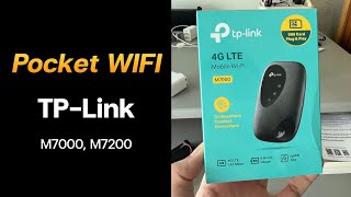 รีวิว pocket WIFI TP Link M7000 M7200 พ็อกเก็ตไวไฟ ใส่ซิม [upl. by Winter]