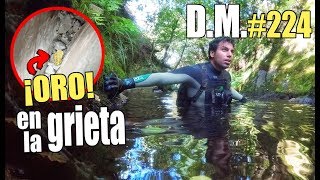 ¿Puedo ENCONTRAR ORO en todas LAS GRIETAS de este RÍO ¡fiebre del oro  Detección Metálica 224 [upl. by Herv]