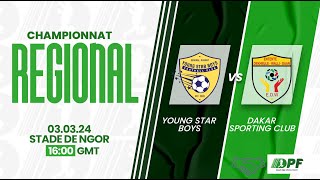 YOUNG STAR BOYS 1  1 DAKA SPORTING CLUB \ 2ème journée CHAMPIONNAT RGIONAL [upl. by Gwenore350]