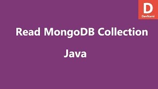 Read MongoDB Document in Java [upl. by Nylhtak]