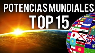 LOS 15 PAISES MAS PODEROSOS DEL MUNDO [upl. by Enitselec]