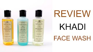 Khadi Herbal Face Wash Review  3 Best Face Washes [upl. by Sarson512]