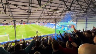 Chesterfield Fans Away at Oldham Athletic  Joe Quigley Goal 16032024 [upl. by Aratak]