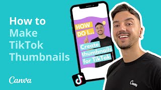 How to Make a TikTok Thumbnail with Canva [upl. by Euqinwahs]