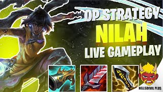 Nilah Secret OP Strategy  Wild Rift HellsDevil Plus Gameplay [upl. by Eenaffit]