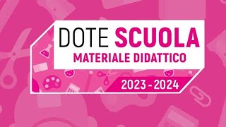 Dote scuola come fai la domanda 👍👍👍 [upl. by Anihpled]