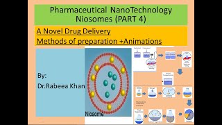 methods of preparations niosomes part 4 with animations [upl. by Eddi]