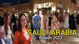 Riyadh Downtown Night Life In October 2023  Wonderful Street Life Of Saudi Arabia [upl. by Ahsienom]