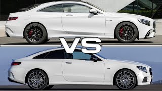 2018 Mercedes SClass Coupe vs 2018 Mercedes EClass Coupe [upl. by Lemmuela]