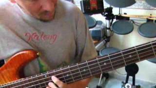 Funk Studies for Bass Yamaha BB G5 5string bass guitar [upl. by Ziegler]