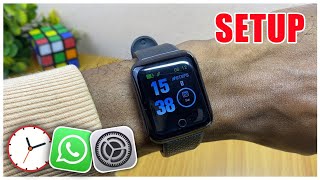 Smart Bracelet Complete Set Up  How to Set Time in Smart Bracelet [upl. by Ettelocin]