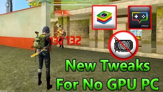 free fire best tweeks settings  low end pc ff  no graphics card pc ff  tgp nithu [upl. by Airotahs]