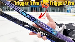 CCM Ribcor Trigger 7 Pro vs Trigger 8 Pro hockey stick review  Which should you buy [upl. by Hardej260]