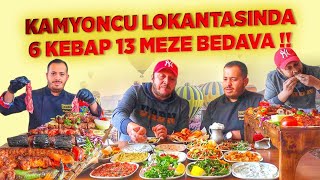 KAMYONCU LOKANTASINDA 6 ÇEŞİT KEBAP ve 13 MEZE İNANILMAZ FİYATA  Adana Sokak Lezzetleri [upl. by Nedaj]