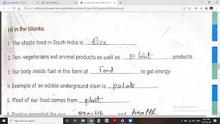 Astragen Class3rd CH3 PART2 EVSWORKBOOK SOLUTIONS हिंदी में Food we eat [upl. by Enyawad]