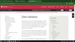 CAKEPHP 13 Validation Tutorial [upl. by Econah]