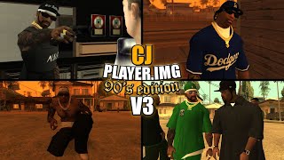 El MOD de ropa DEFINITIVO para GTA SA  CJ 90s Edition V3  AndroidPC  FULL CLOTHES  NO CRASH [upl. by Iamhaj]