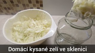 Domácí kysané zelí ve sklenici  recept [upl. by Lohrman]