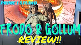 🔴 Prime 1 Studio  Frodo amp Gollum Diorama  Review [upl. by Anaderol]