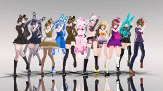 MMD  FNAF GIRLS  LUPIN  MOTION DL [upl. by Marya130]