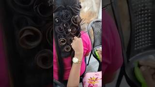 Rose Mermaid Hairstyle Tutorial viralvideo hairstyle viralshort hair viralreels [upl. by Annahtur]