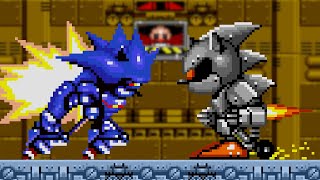 Super Mecha Sonic Vs Silver Sonic And Silver Tails [upl. by Neirod]