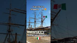 Amerigo Vespucci world tourin 🇸🇬beautiful ship in the world😍 singaporevespucci amerigovespucci [upl. by Carmela]