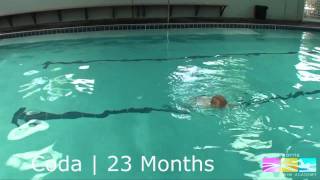 1 Year Old Swimming  Justin Norris Swim Academy Thornton [upl. by Adnorrehs597]