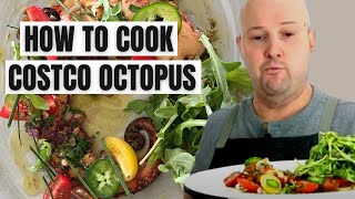 How A Chef Cooks Octopus From Costco Grilled Octopus Salad Recipe [upl. by Anot]